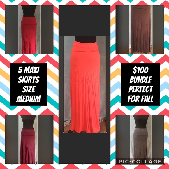 ๐HP๐ Set of 5 Maxi skirts - Picture 2 of 7